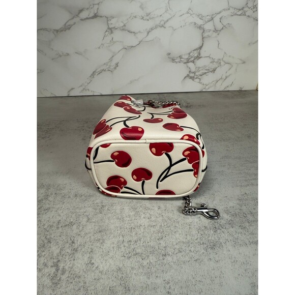 Coach CZ030 Drawstring Wristlet With Cherry Print - Picture 5 of 6